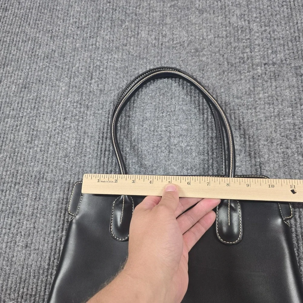 Tods D Bag Womens Black Leather Handbag‎ Satchel Purse Authentic Luxury